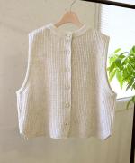 ハンド刺繍ラムナイロン　2wayベスト