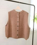 ハンド刺繍ラムナイロン　2wayベスト