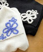 ハンド刺繍ラムナイロン　セーラーカラープルオーバー