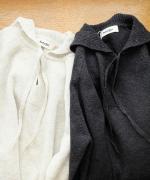 ハンド刺繍ラムナイロン　セーラーカラープルオーバー