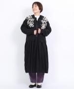 ハンド刺繍ラムナイロン　カーディガン