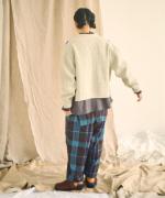 ハンド刺繍ラムナイロン　カーディガン