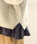 ハンド刺繍ラムナイロン　カーディガン