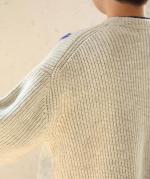 ハンド刺繍ラムナイロン　カーディガン