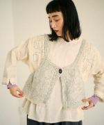 ロービングアルパカウール　2wayビスチェ