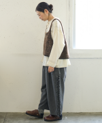 ロービングアルパカウール　2wayビスチェ