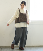 ロービングアルパカウール　2wayビスチェ