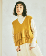 メリノウール×アルパカ　2wayベスト