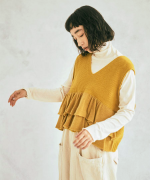 メリノウール×アルパカ　2wayベスト