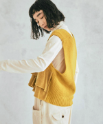 メリノウール×アルパカ　2wayベスト