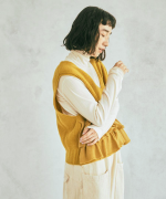 メリノウール×アルパカ　2wayベスト