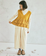 メリノウール×アルパカ　2wayベスト