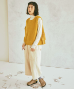 メリノウール×アルパカ　2wayベスト