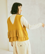 メリノウール×アルパカ　2wayベスト