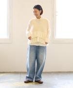 メリノウール×アルパカ　2wayベスト