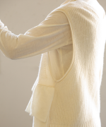 メリノウール×アルパカ　2wayベスト