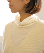 メリノウール×アルパカ　2wayベスト