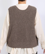 メリノウール×アルパカ　2wayベスト