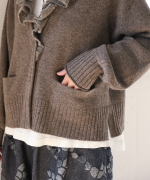 メリノウール×アルパカ　カーディガン