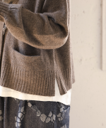 メリノウール×アルパカ　カーディガン