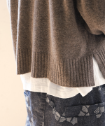 メリノウール×アルパカ　カーディガン