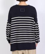 コットンウールボーダー　プルオーバー