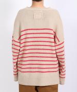 コットンウールボーダー　プルオーバー