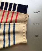 コットンウールボーダー　プルオーバー