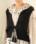 コットンクロシェ　2wayベスト