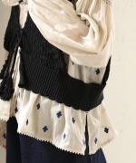 コットンクロシェ　2wayベスト