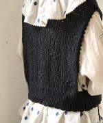 コットンクロシェ　2wayベスト