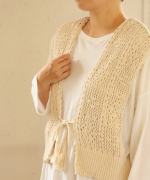 コットンクロシェ　2wayベスト