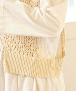 コットンクロシェ　2wayベスト