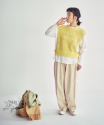 コットンクロシェ　2wayベスト