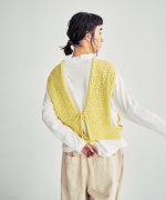 コットンクロシェ　2wayベスト