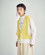 コットンクロシェ　2wayベスト