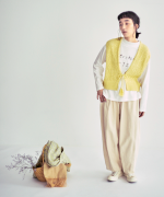 コットンクロシェ　2wayベスト