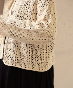 コットンクロシェ　カーディガン