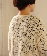 コットンクロシェ　カーディガン