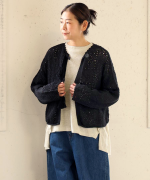 コットンクロシェ　カーディガン