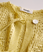 コットンクロシェ　カーディガン