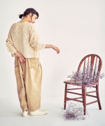 コットンクロシェ　カーディガン