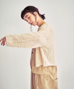 コットンクロシェ　カーディガン