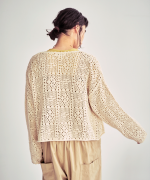 コットンクロシェ　カーディガン