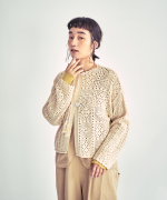 コットンクロシェ　カーディガン