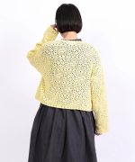 コットンクロシェ　カーディガン