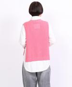 ランダムリブニット　ベスト