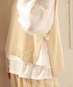 ランダムリブニット　ベスト