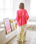 ランダムリブニット　プルオーバー