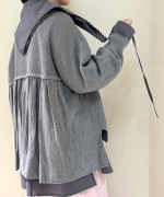 ランダムリブニット　プルオーバー